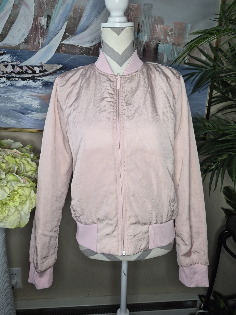 lululemon athletica Reversible Light Pink Bomber Jacket